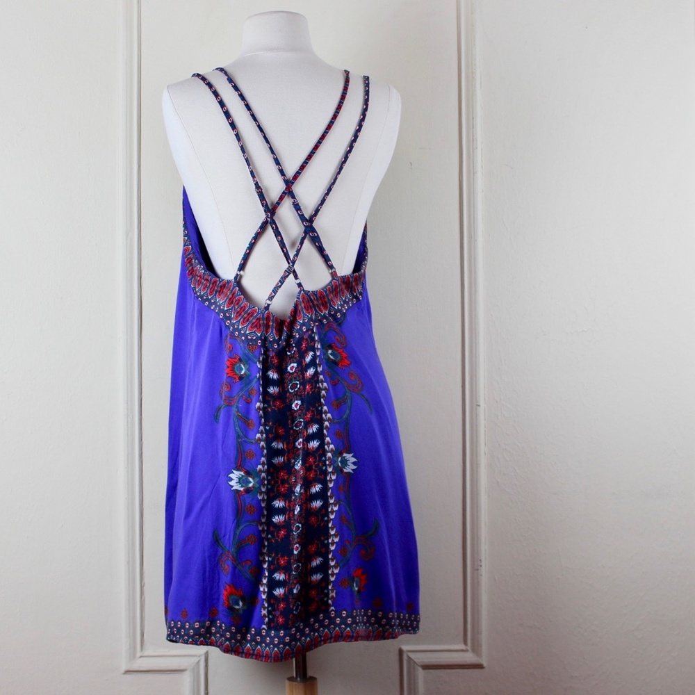 Ecote Urban Outfitters Purple Strappy Sun Dress sz LARGE - Picture 6 of 10